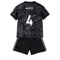 Arsenal Benjamin White #4 Fußballbekleidung Auswärtstrikot Kinder 2022-23 Kurzarm (+ kurze hosen)